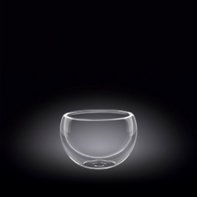 Салатник d=80 мм. 120 мл с дв. стенками Thermo Glass Wilmax /6/180/