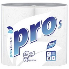 Туалетная бумага 1/4 белая 2-х слойная 18м PROtissue 1/4/24 Туалетная бумага 1/4 белая 2-х слойная 18м PROtissue 1/4/24