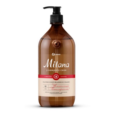 МИЛАНА Жидкое парфюмированное мыло Milana Мускус и сандал", 1 л