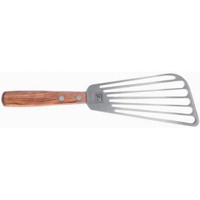 Лопатка для рыбы с дерев.ручкой перфорир.L=22см "Proff Chef Line" LQ