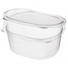 Контейнер 1000мл. ОВАЛ 175х149х79мм внеш., внутр. 132х99х72мм, 1000мл, прозрачный, ОПС