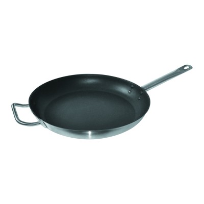 Сковорода с ручкой нерж.18/8 с антиприг.покр.(d=40см) Индукция  P.L.-Proff Cuisine