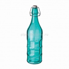 Бутылка цветная с крышкой 1000мл голубая