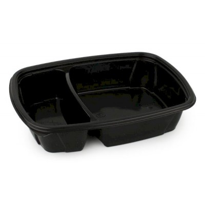 Контейнер 950 мл 230*170*50 прямоугольный черный СпК-230-50-2 1/50/300