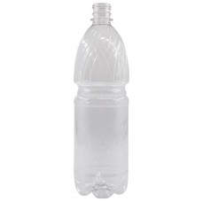 Бутылка 1000мл прозрачная без крышки 28мм П/Э 1/120шт