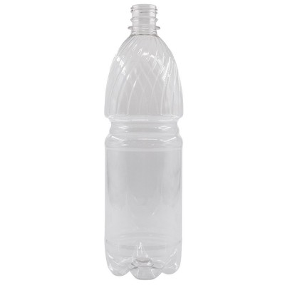 Бутылка 1000мл прозрачная без крышки 28мм П/Э 1/120шт