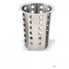 Емкость для столовых приборов (стакан) d=95 мм. h=130 мм. перфор.нерж.