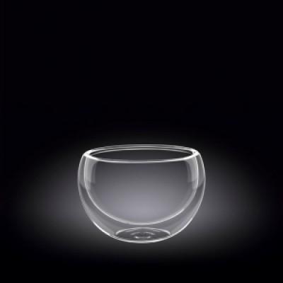 Салатник d=85 мм. 250 мл с дв. стенками Thermo Glass Wilmax /6/96/