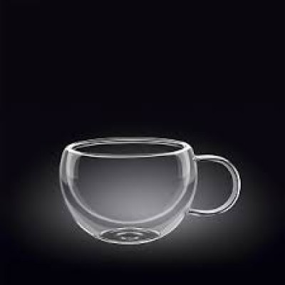 Кружка 350 мл. d=90 мм. h=105 мм. с двойными стенками Thermo Glass /1/48/