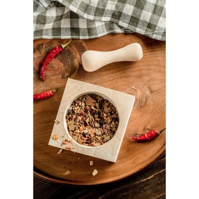 Ступка с пестиком, 10,5х10,5х5,6см. бук