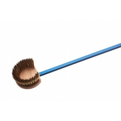 Щетка для печи L=150 см. 24*17*7 см. с медной щетиной, круглая Gimetal