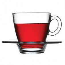 Пара чайная «Аква» стекло; 215мл; D=8.8/13,H=82.5см