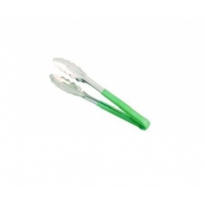 Щипцы универсальные L=30 см нерж. зеленая ручка MGSteel