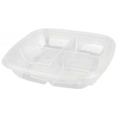 Контейнер 620мл. СпК-1919 прозрачный 190х190х41,5мм 1/140