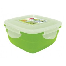 Контейнер для продуктов квадр. 1,0 л 16*16*8см п/п цвет в ассорт. Рс /28/ (431157312)