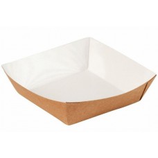Лоток для фаст-фуда 150х150х42мм  КРАФТ 1/800