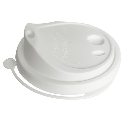 Крышка для стаканов d-80мм., БЕЛАЯ ФЛИП-ТОП со съемным клапаном вытянутая 1/50шт