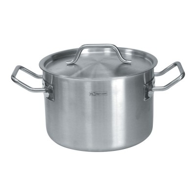 Кастрюля-котел 10л. нерж.18/8 (24*24см) Индукция  P.L.-Proff Cuisine