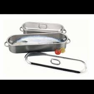 Котел 10,5 л. нерж. 60 см*18 см. h=11 см. д/рыбы с пар.встав.