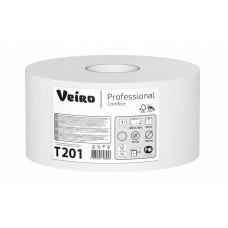 Туалетная бумага 200м 1-слойная Veiro Professional Comfort 1/12шт