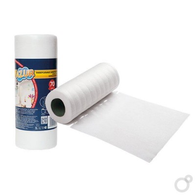 Салфетки 20х17см, универсальные в рулоне, 200листов в рулоне