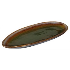 Блюдо овальное «Corone Verde» 360х165 мм синий+зеленый