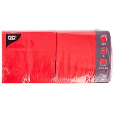 Салфетки 33*33см красные 250шт