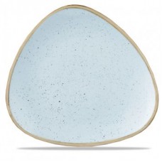 Тарелка мелкая треугольная 31,1см, без борта, Stonecast, цвет Duck Egg Blue, CHURCHILL