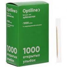 Зубочистки 1000шт. в инд/уп в бумаге "OptiLine" 1/50