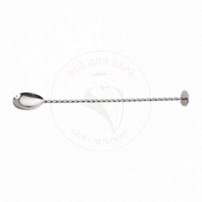 Барная ложка с мадлером, 26см