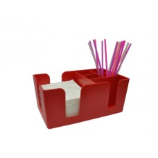 Подставка барная для салфеток и украшений красная MG /6/