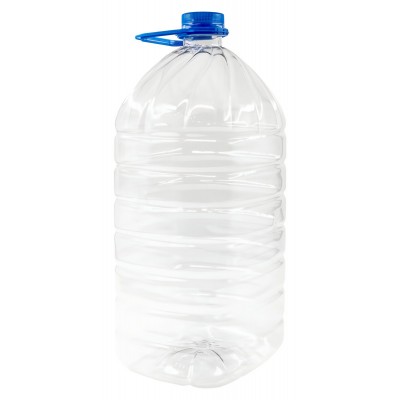 Бутылка 5л прозрачная с крышкой 38мм ПЭТ 1/35