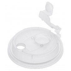 Крышка для стаканов d-90мм, ПРОЗРАЧНАЯ ФЛИП-ТОП МАТОВАЯ с заглушкой 1/50/800шт
