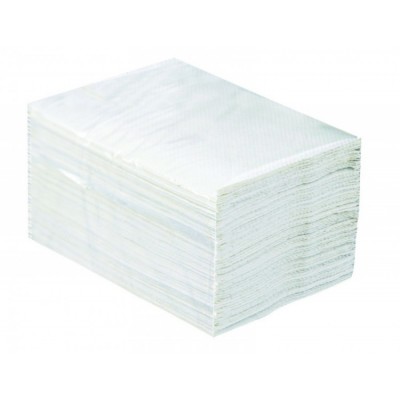 Салфетки бумажные 16,5х21см белые в настольный диспенсер, 2-х слойные 200 л., с теснением 1/30