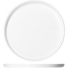Блюдо круглое с бортом «Кунстверк» фарфор; D=20см; белый