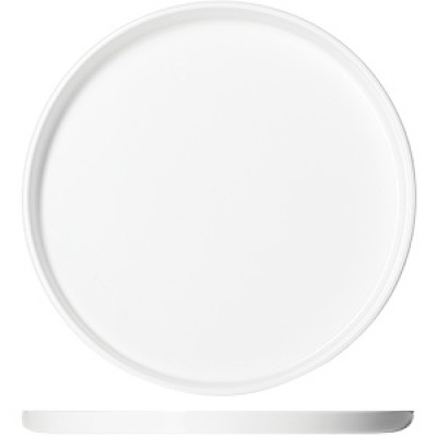 Блюдо круглое с бортом «Кунстверк» фарфор; D=20см; белый