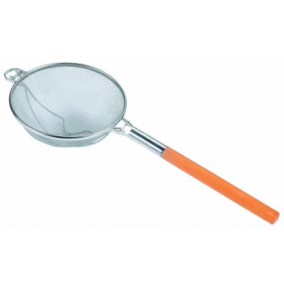 Сито 350 мм (крупная сетка 6 мм) с деревянной ручкой