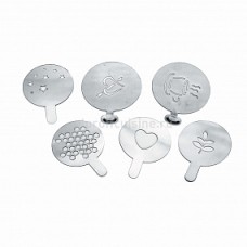 Декоратор для капучино и пирожных, набор 3шт.метал.