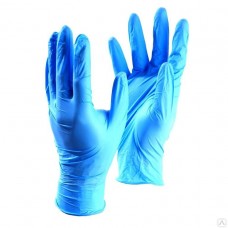 Перчатки нитровинил M голубые 100шт. 50 пар
