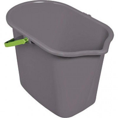 Ведро прямоугольное 10л. с носиком серое