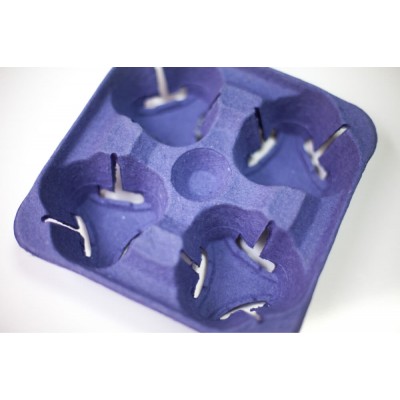 Держатель для 4-х стаканов ФИОЛЕТОВЫЙ 210х210х45мм, 1/130