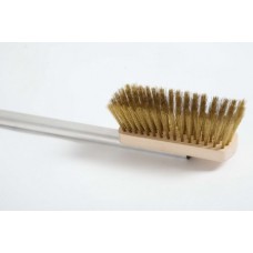 Щетка для печи l=120 см.16*5 см. с медной щетиной, ручка алюм. Gimetal Щетка для печи l=120 см.16*5 см. с медной щетиной, ручка алюм. Gimetal