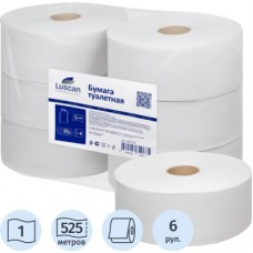 Туалетная бумага LUSCAN Professional 1-слойная 525м 1/6 Туалетная бумага LUSCAN Professional 1-слойная 525м 1/6
