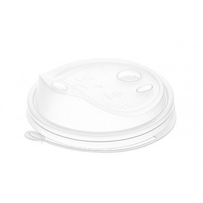 Крышка для стаканов d-90мм, ПРОЗРАЧНАЯ ФЛИП-ТОП с съемным клапаном вытянутая 1/50шт/уп./1000