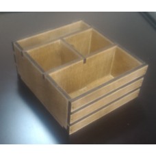 Ящик для сервировки деревянный с отделениями + для салфеток istimo