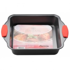 Лоток 273*223*52 тефлон, силиконовые ручки Лоток 273*223*52 тефлон, силиконовые ручки